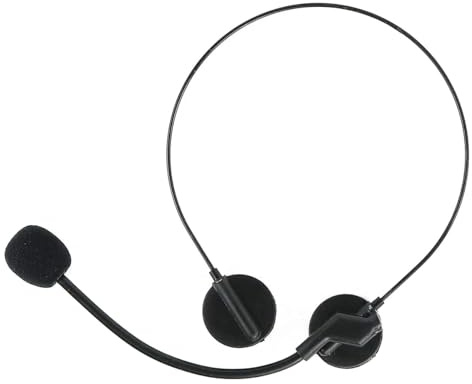 Ieron Accesorio para Auriculares con Radio y teléfono, micrófono, Disfraz Elegante, Tocado para Fiestas de Cosplay, Eventos temáticos y presentaciones en el Escenario