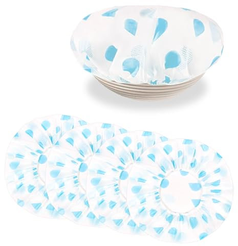 4 cubiertas para alimentos, cubiertas para cuencos, cubiertas para cestas de fermentación para panes, accesorios para hornear, cubierta elástica para fermentación de masa, protección fresca (28 x 28