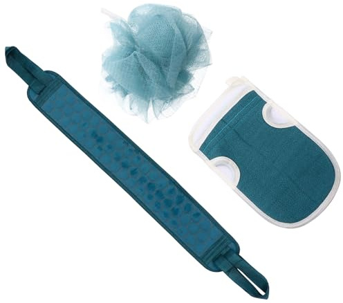 Fibre Végétale Moufles Exfoliants de Bain pour Gommage 3 Pièces
