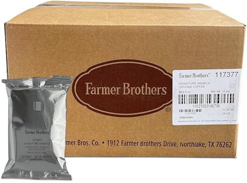 Farmer Brothers Coffee - Ground Medium Roast 100% Arabica 2.5 Oz Portion Packs (Bulk 96 Pack - $1.04 cost per pack)
