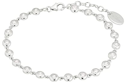 s.Oliver Armband Edelstahl Damen Armschmuck, mit Glas, 16+4 cm, Gold, Infinity, Kommt in Schmuck Geschenk Box, 2024229