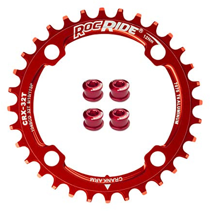 RocRide Narrow Wide Chainring 104 BCD for 9/10/11 Speed with 4 Bolts