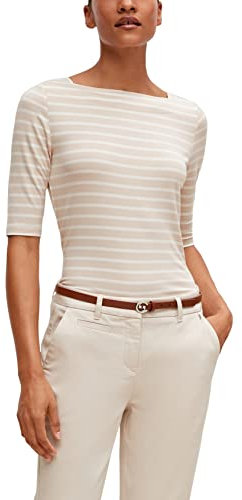 Comma Streifenshirt im Slim Fit