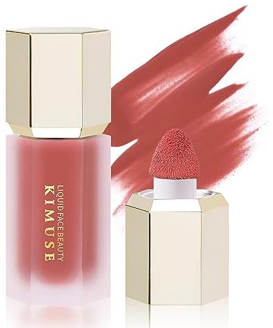 KIMUSE Blush Liquido: Blush in Crema Cheek Heat, Texture Leggera ed Effetto Naturale,Dewy Trucco (Beilive-Nude Sheer)