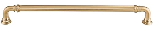 Top Knobs TK325HB TK325 Reeded 9 Inch Center to Center Handle Cabinet Pull from The Chareau Collection