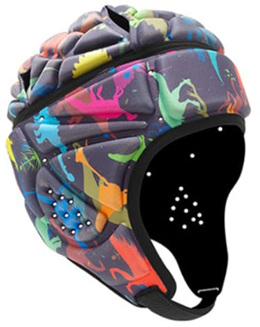 Rugby -Helm Soft Helm Rugby Headguards, Verstellbarer Weichhelm, Frauen Männer Rugby -Trainingspolsterhelm für Erwachsene Junior Teenager, farbenfroh