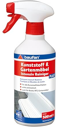 Baufan PLAST Kunststoff- und Gartenmöbel Intensivreiniger 500ml - Kunststoffpflege Auto, Kunststoff-Fenster, Möbel & Boote, Kunststoffreiniger für alle Kunststoffe