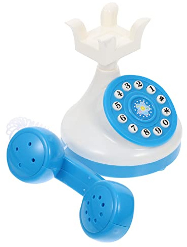 JUMPLAWN 1pc Simulation Telephone Toy for Boy Girl Educational Interactive Play Phone Cartoon Design Safe Material for Pretend Play and Parent-boy Girl Activities