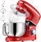 CHeflee Küchenmaschine Teigmaschine 2000W Knetmaschine,Mit 6.2L EdelstahlschüSsel,6 Geschwindigkeit Reduzierte GeräUsche,Mit RüHrbesen,RüHrhaken,SpritzwassergeschüTzter Knetmaschine Mit Knethaken
