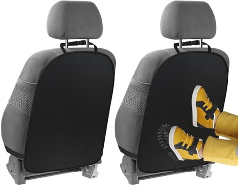 2 Pezzi Protezione Sedile Auto Bambini Proteggi Sedile Autos Bambini Posteriore Posterior Coppisedi Autos Universal Protezione per Schienale Protezioni per Sedile Posteriore per Auto SUV Sedili
