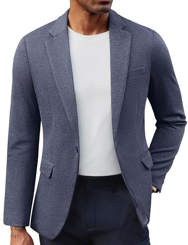 PJ PAUL JONES Herren Sakko Sportlich Freizeit Blazer Jackett 1 Knöpfe Modern Regular Fit Anzugjacke