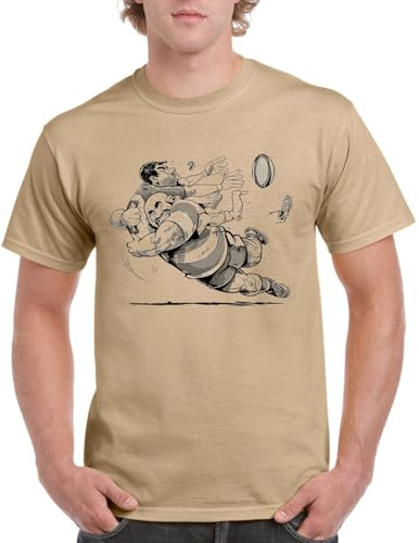 the Fan Tee Camiseta de Adulto de Hombre Deportes Rugby Regalo Divertidos 007 L