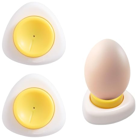 wilcractk Perceur D'œufs 2 Pièces, Pique Oeuf De Cuisine Avec Aiguille En Acier Inoxydable 304, 5,5×5,5 cm, Sécurisé Et Facile À Utiliser Pour Cuire Ou Cuire À La Vapeur Des Œufs Sans Les Casser