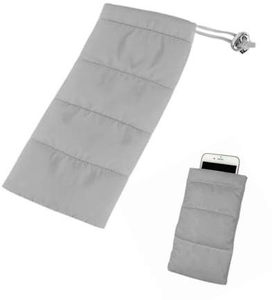 HUVZOR custodia termica universale, borsa termica per telefono, compatibile iPhone 14 13 12 Plus X, Samsung Galaxy, 18x11cm (grigio)