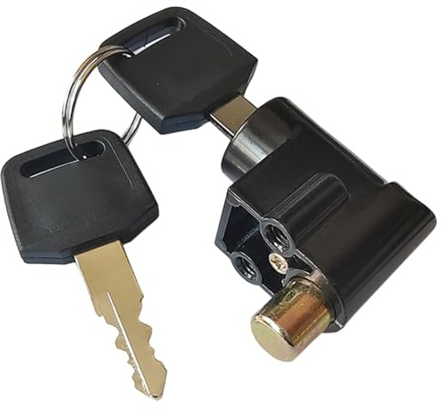 Cerradura antirrobo de batería para RV, caja de seguridad de Metal con llave de encendido, portátil para bicicleta eléctrica, Scooter y motocicleta