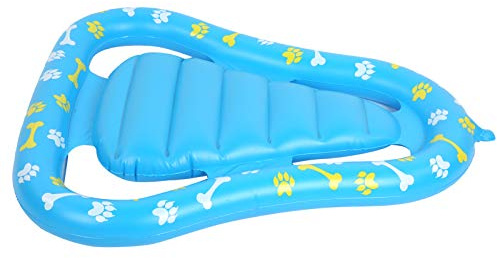 Mtlavishness Rangée Flottante pour Animaux de Compagnie en PVC épais, Radeau Gonflable pour Piscine d'été pour Animaux de Compagnie, Outils Amusants avec matériau Durable et