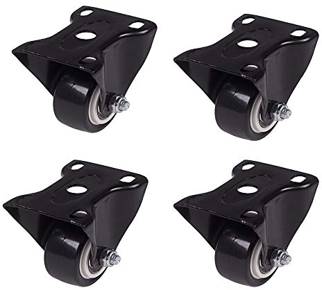 4 hjul för möbler transporthjul set svänghjul tunga lasthjul hjul för pallmöbler möbelhjul, 40 mm, 1,5 tum bockhjul