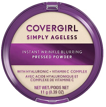 Covergirl Simply Ageless Instant Wrinkle Blurring Pressed Powder, Translucent, 0.39 Oz.