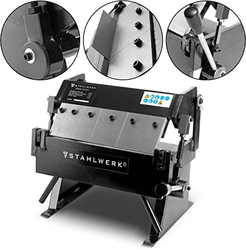 STAHLWERK AB-305 ST Abkantbank und Schwenkbiegemaschine bis 1 mm Blechdicke zum Biegen, Abkanten oder Herstellen von Metallprofilen und Bauteilen aus Blech - 7 Jahre Garantie