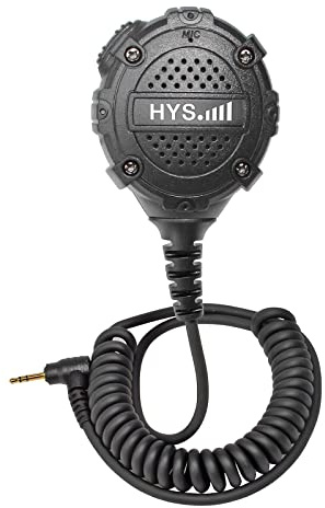 HYS 2,5 mm 1-stifts bärbar högtalare mikrofon, kompatibel med Motorola TLKR-T60, T61, T62, T80, T81, T82, T-92, H2O, T80, Extreme Walkie Talkie (BX022)