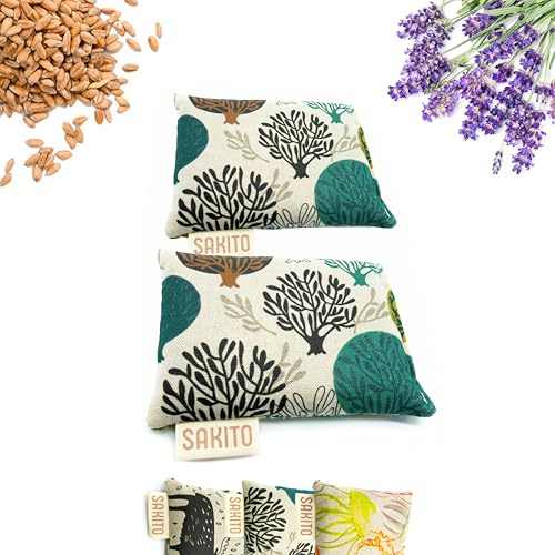 2 (uds) Saco Semillas Microondas (14x10 cm) - Terapia Natural para Cólicos - Calor Natural para Barriguita y Eliminar Gases, Relajacion Infantil - Seguro para Bebes - Tela de Primera Calidad