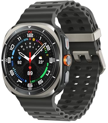 Samsung Galaxy Watch Ultra 2025 (Titanium Silver, LTE, 47mm) Smartwatch Galaxy AI, Design Resistente agli Urti, Batteria a Lunga Durata, Cassa in Titanio di Grado Aerospaziale [Versione Italiana]