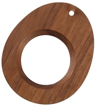 HEALLILY Soporte de embudo de madera para café, soporte de filtro de café de nogal, estante de almacenamiento ligero, fácil de limpiar, para uso doméstico y exterior