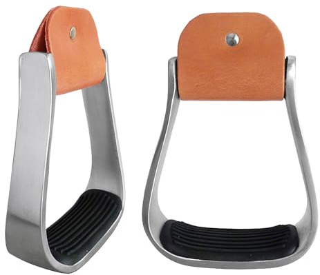 Generisk säkerhetsstighängare – vadderad aluminium hästutrustning, Western ridfäste | Robust material, bekvämt och perfekt för stall-videfarm-ranch-arbetsträning, 10 cm