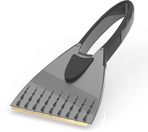 AUPROTEC Raschietto per ghiaccio 2K con lama di ottone e manico morbido integrato - colore: grigio