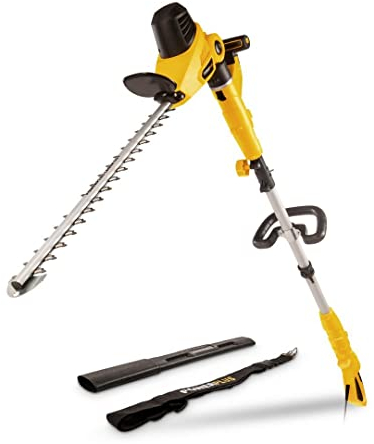 Powerplus Elektrische-Teleskop-Heckenschere POWXG2043 - mit 750 W, 570 mm Klinge und 24 mm Abstand, mit Teleskopgriff, Gartenwerkzeug, Gartenschere zum Schneiden von Büschen, Hecken und Pflanzen