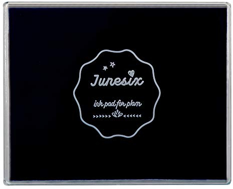 Große Stempelkissen, waschbar, für Scrapbooking, Fingermalfarbe, Stempelkissen für Kinder, für Gummistempel, DIY-Karten, Gemälde, Baby-Fußabdruck (Schwarz)