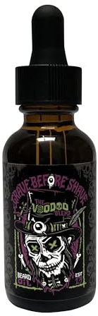 Grave Before Shave Voodoo Blend beard oil 1 oz. Bottle with Dropper top Dispenser