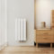 EMKE Heizkörper Klein 60x30 cm, Vertikal Heizkörper Flach Badezimmer Flachheizkörper Mittelanschluss Design Paneelheizkörper Einlagig Wandheizkörper 233 Watt Weiß