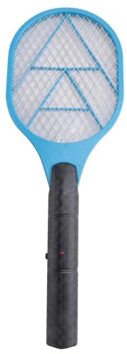 Cpolebev Tapette a Moustique Electrique a Piles Anti-Moustique Insectifuge Raquette Anti-parasitaire Repulsif d'insectes Tueur de piege tapette