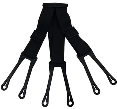 Correa de hockey para liga, equipo de hockey sobre hielo para gimnasio, entrenamiento, talla L, color negro