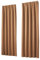 heimtexland Vorhang Blickdicht Thermovorhang Verdunklungsvorhänge 2er Set Kräuselband Deko Gardine isolierend Kälteschutz Sonnenschutz Ökotex Fensterdeko Typ139 Camel braun HxB 175x135 cm