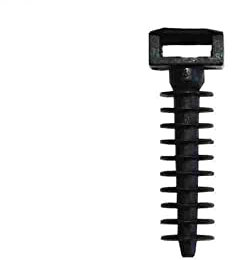 EDM E48196 Taco para Brida Envasado, Negro, 25 uds