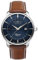 Zeppelin Herrenuhr mit Lederband Serie Atlantic Quarz GMT Datum 8442-3
