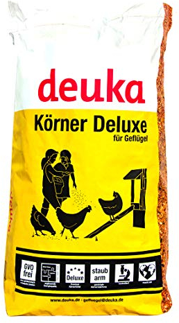Deuka Premium Körnerfutter de Luxe 15 kg mit Oregano Hühnerfutter Geflügelfutter Wachtelfutter
