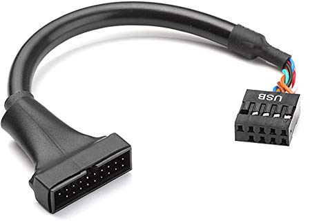 Bolwins H62S USB 3.0 20-Pin auf 9-Pin Adapter Kabel – USB 3.0 20-Pin Buchse auf USB 2.0 9-Pin Motherboard Internes Kabel für PC