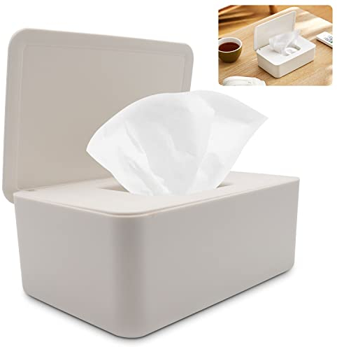 Aohcae Feuchttücher und Toilettenpapier, Aufbewahrungsbox (weiß)