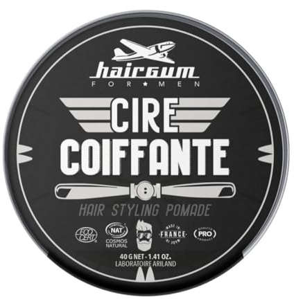 Hairgum Pomata styling per barba, baffi e capelli con ingredienti naturali al 100% - 40 g