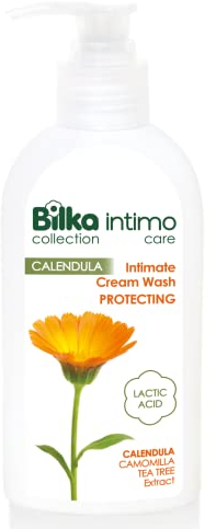 Bilka Collection Intim Cremewäsche mit Calendula, Kamille und Teebaumextrakt, Intimseife für Schutz, Feuchtigkeit mit beruhigender Wirkung, 200 ml