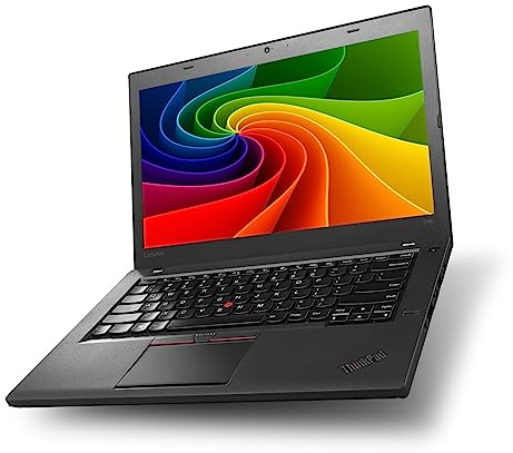 Lenovo Ordenador portátil de negocios ThinkPad T460 i5-6300u 8 GB 256 GB SSD 1366 x 768 Windows 11 (reacondicionado)