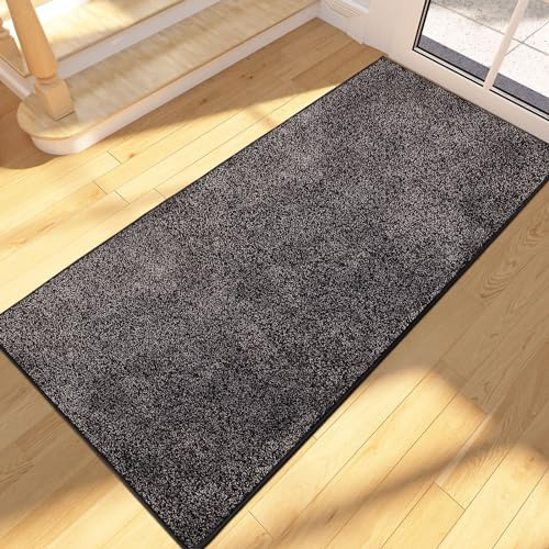 FCSDETAIL Zerbino Interno Lungo 60 x 150 cm, Tappetino Antiscivolo e Lavabile in Lavatrice, Tappetino d'Ingresso Assorbenti per Cane, Ingresso, Porta, Corridoio, Cucina