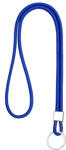 Vicloon Schlüsselband Lang, Nylon Lanyards mit karabiner, Schlüsselbänder Umhängebänder mit Drehbarem Metallclip Abnehmbare Neck Lanyard Langes Handgelenk Paracord Schlüsselanhänger（Blau）
