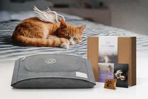 EUTHABAG Snuggle Bag Designed by a Veterinarian The Dignified Pet Cremation & Burial Bag with Kit for a Gentle Goodbye for Rodents, Ferrets and Birds 0–3 lb (X-Small)