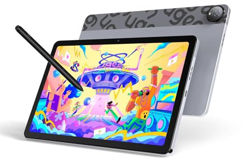 Ugee UT2 Fun Drawing Pad Standalone with 10.36 inch 2K Display and NanoMatte Finish, Portable Tablet with U-Pencil, 6GB+128GB, Android 14, 7000mAh, 8MP+8MP, Metal Body