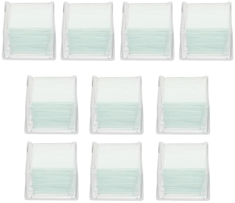 Gatuida 1000 stycken/10 lådor fyrkantiga täckglas för mikroskop 22 x 22 mm vakuumförpackad hög klarhet perfekt för optiska mikroskopi och laboratorieinsatser