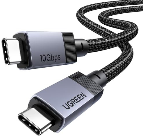 UGREEN Cavo USB C Video 4K@60Hz, USB 3.2 10Gbps, 240W Ricarica Rapida PD 3.1, Compatibile con Macbook Air, HP, ASUS, iPhone 17 Pro Max Air/16/15 Pro Max, Galaxy S25/S24 Ultra, Monitor. 1M